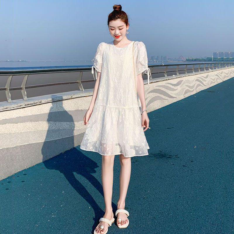 Versatile Summer Plus Size White A-Line Dress - Short Sleeve & Round Neck S (recommended for 80-95 jin) белый
Versatile Summer Plus Size White A-Line Dress - Short Sleeve & Round Neck S (recommended for 80-95 jin) белый