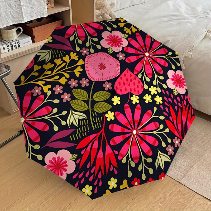 1pc Floral Pattern Automatic Folding Umbrella Durable Iron Frame, Iron Umbrella Structure Suitable for All Seasons yy260203121
1pc Floral Pattern Automatic Folding Umbrella Durable Iron Frame, Iron Umbrella Structure Suitable for All Seasons yy260203121