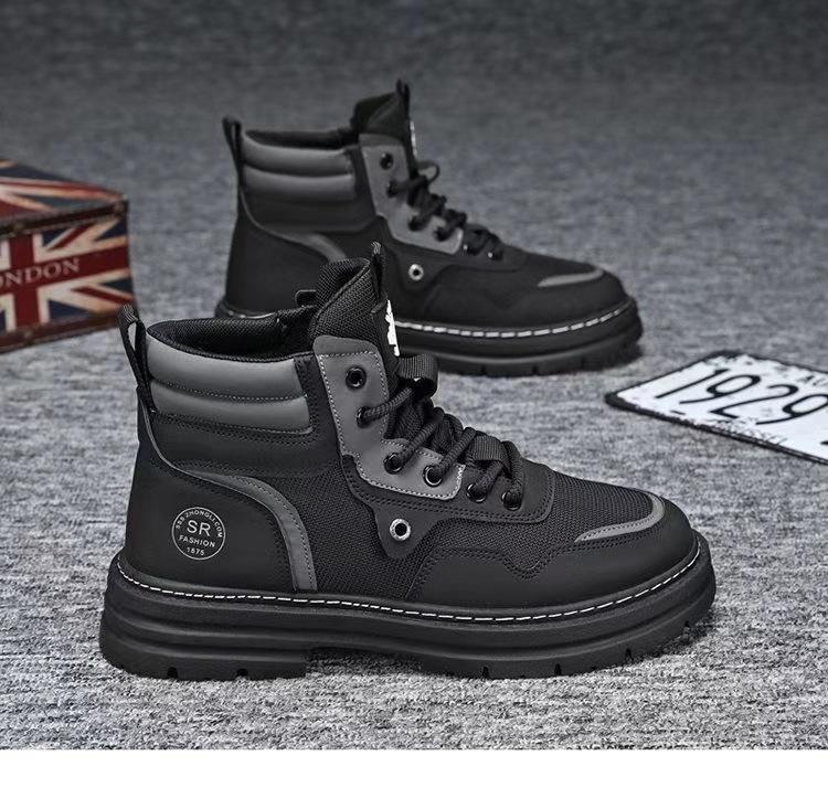 Ботинки Мартина износостойкие ботинки-локомотивы нескользящие уличные ботинки осень и зима новые на толстой подошве увеличивающие рост британские мужские альпинистские ботинки 44 чёрный
Ботинки Мартина износостойкие ботинки-локомотивы нескользящие уличные ботинки осень и зима новые на толстой подошве увеличивающие рост британские мужские альпинистские ботинки 44 чёрный