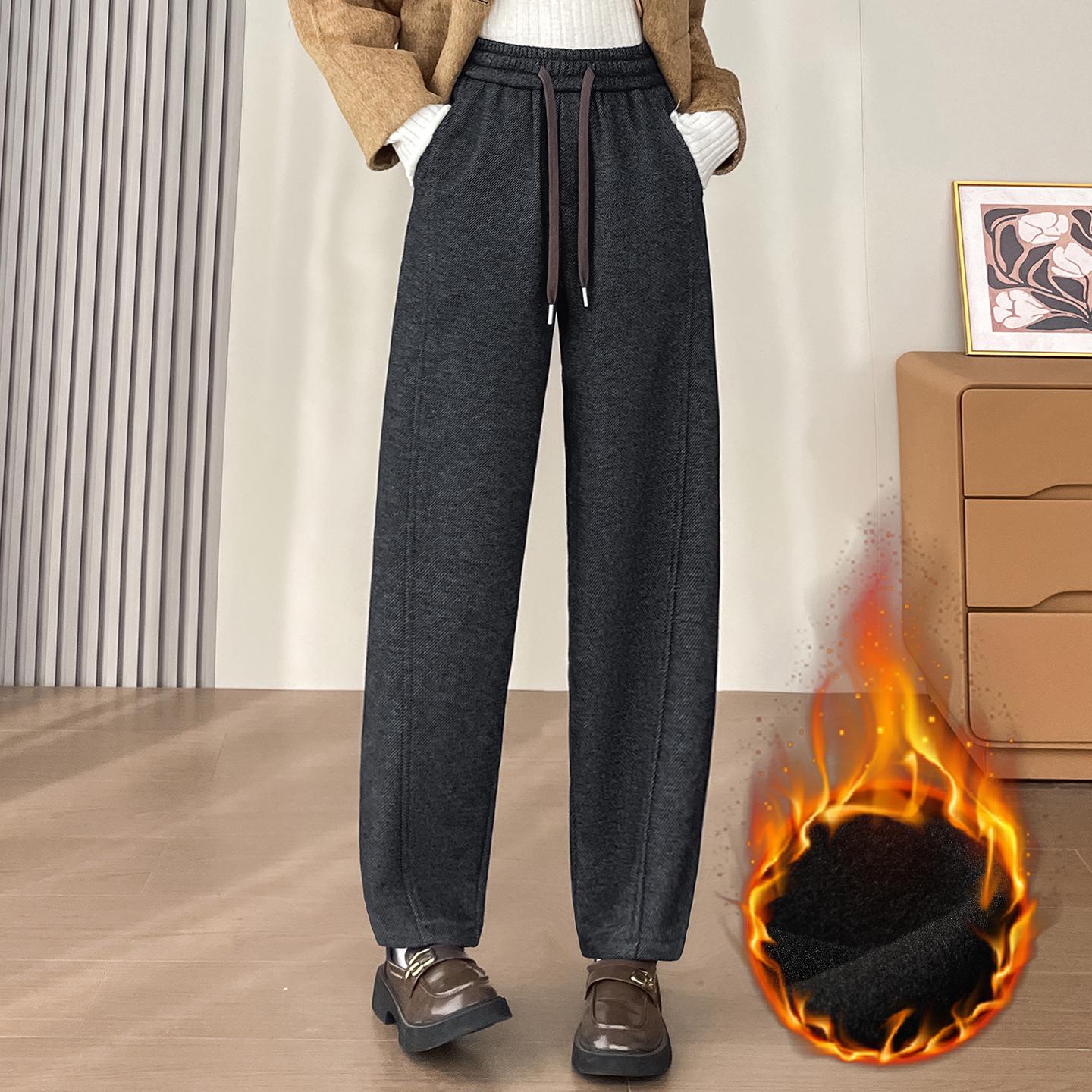 Women s Plus Size Velvet Acetate Wool Blend Wide-Leg Pants - Curved Leg, Loose Fit, Casual, 200 Jin Capacity 3XL (For 150-165 jin)
Women s Plus Size Velvet Acetate Wool Blend Wide-Leg Pants - Curved Leg, Loose Fit, Casual, 200 Jin Capacity 3XL (For 150-165 jin)