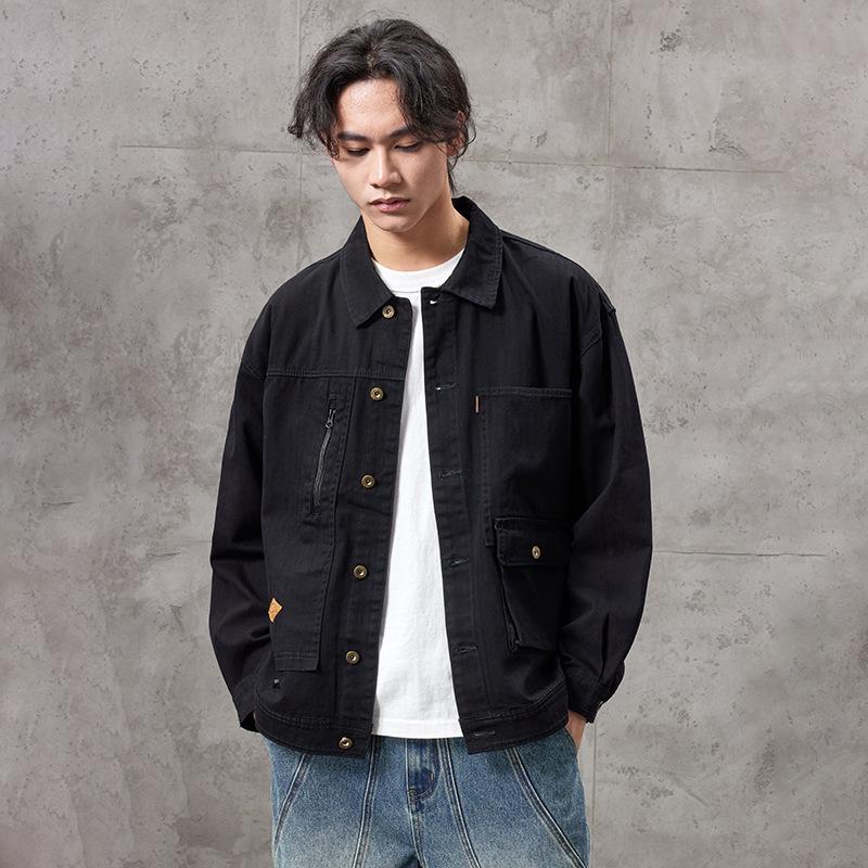 Men s American Retro Heavyweight Workwear Jacket - Autumn/Winter Loose Casual Outerwear L
Men s American Retro Heavyweight Workwear Jacket - Autumn/Winter Loose Casual Outerwear L
