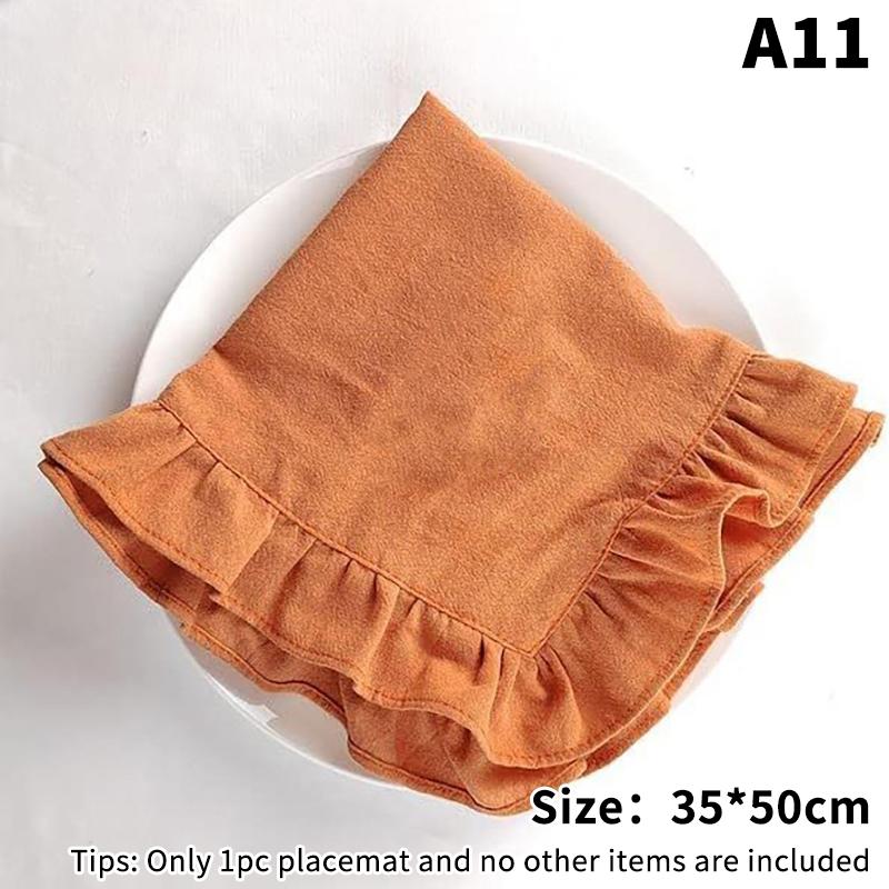 Minimalist Stripe Ruffle Placemat Coffee Table Mat, Baking Food Photography Napkin Home Desktop Decoration A11
Minimalist Stripe Ruffle Placemat Coffee Table Mat, Baking Food Photography Napkin Home Desktop Decoration A11