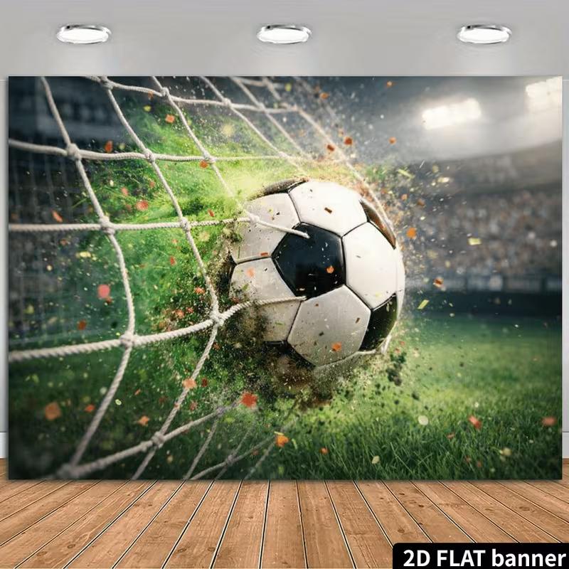 2D Football Stadium Backdrop, 2D Flat Soccer Goal Net Background for Boys Sports Party Decoration 47.2x31.5inch/120*80cm
2D Football Stadium Backdrop, 2D Flat Soccer Goal Net Background for Boys Sports Party Decoration 47.2x31.5inch/120*80cm
