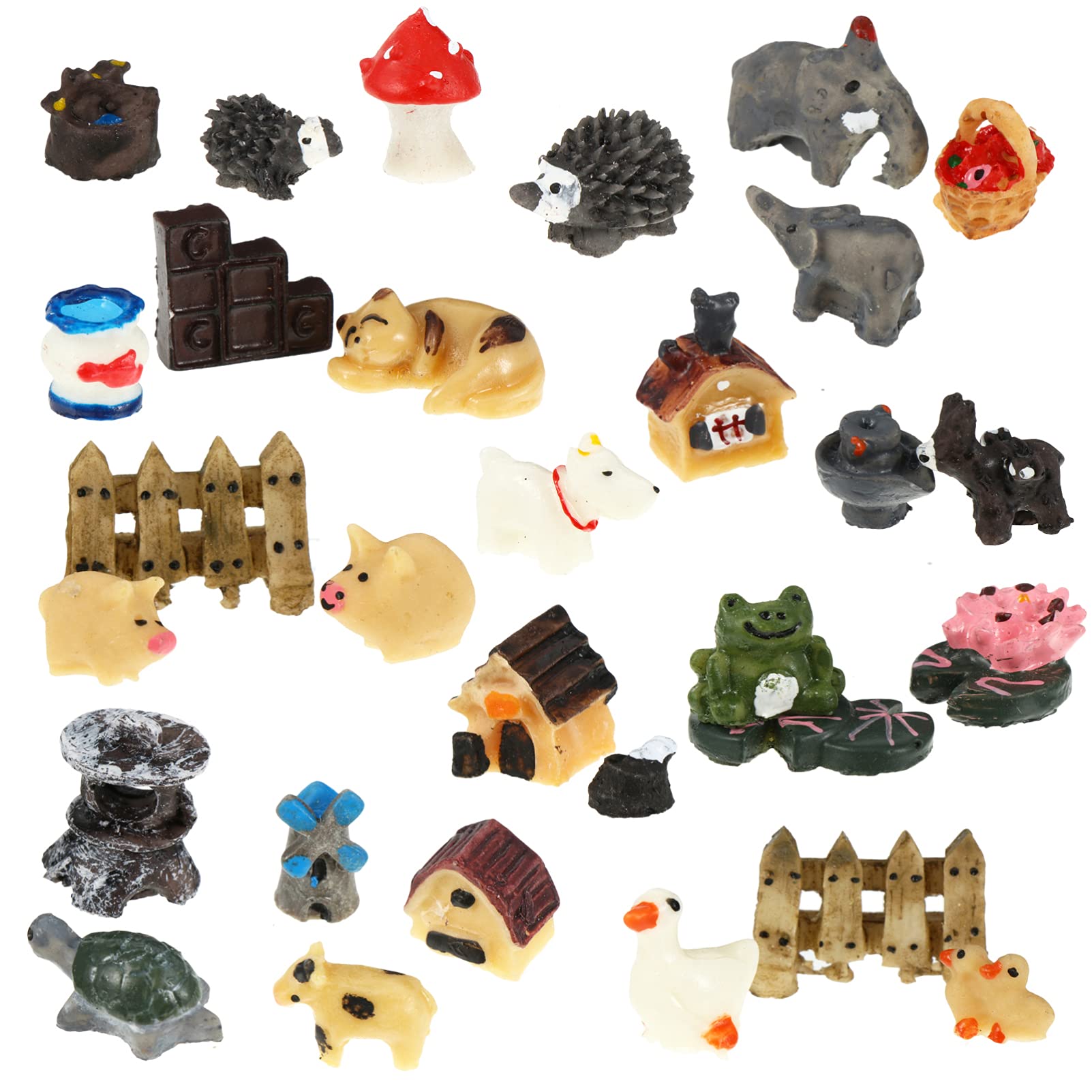 Frcolor Miniature Animals Mini Resin Decoration Set Fairy Garden Bonsai Decor Kids Birthday Party Pretend Play Doll Toys 30pcs (Смешанный узор)
Frcolor Miniature Animals Mini Resin Decoration Set Fairy Garden Bonsai Decor Kids Birthday Party Pretend Play Doll Toys 30pcs (Смешанный узор)
