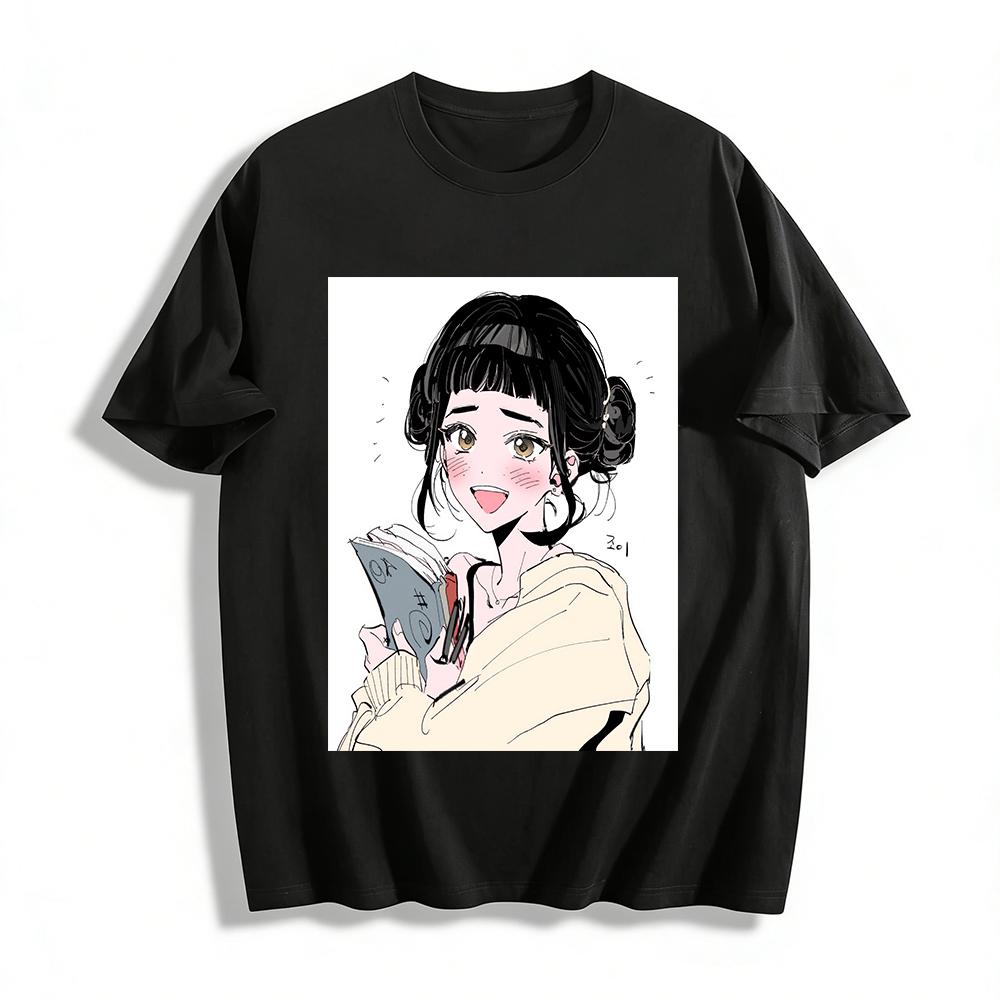 Cute Japanese Style Girl Holding Book Print Loose Sweatshirt Women s Casual Lazy Style Pullover For Spring Autumn Pure cotton T-shirt XXS
Cute Japanese Style Girl Holding Book Print Loose Sweatshirt Women s Casual Lazy Style Pullover For Spring Autumn Pure cotton T-shirt XXS