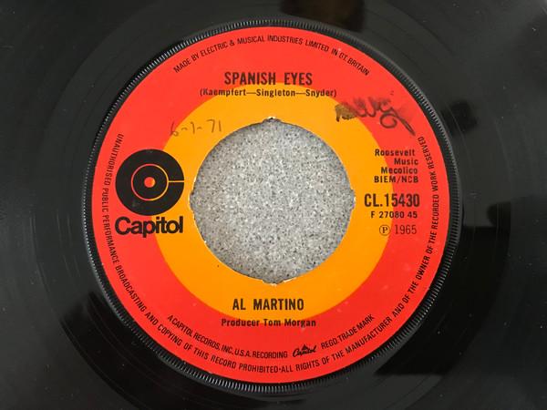 7inch Record AL MARTINO Spanish Eyes CL15430 Capitol Records UK Jazz Used
7inch Record AL MARTINO Spanish Eyes CL15430 Capitol Records UK Jazz Used
