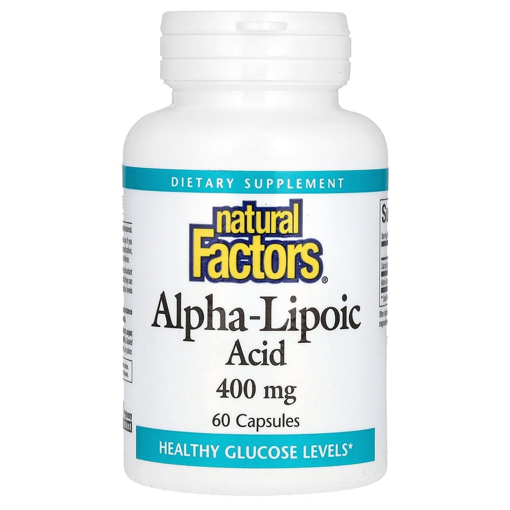 Natural Factors Alpha-Lipoic Acid 400mg Capsules, 60 Count 60 pcs - 1 ea
Natural Factors Alpha-Lipoic Acid 400mg Capsules, 60 Count 60 pcs - 1 ea