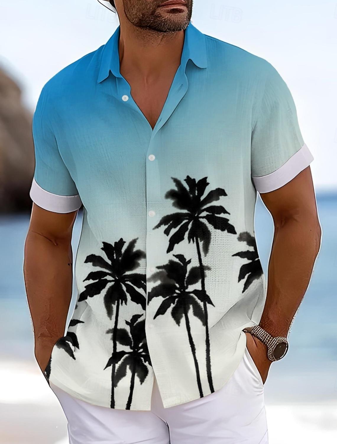 Мужская летняя гавайская рубашка Coconut Tree, рубашка Aloha с коротким рукавом, гавайский летний отпуск, отложной воротник на пуговицах 5XL
Мужская летняя гавайская рубашка Coconut Tree, рубашка Aloha с коротким рукавом, гавайский летний отпуск, отложной воротник на пуговицах 5XL