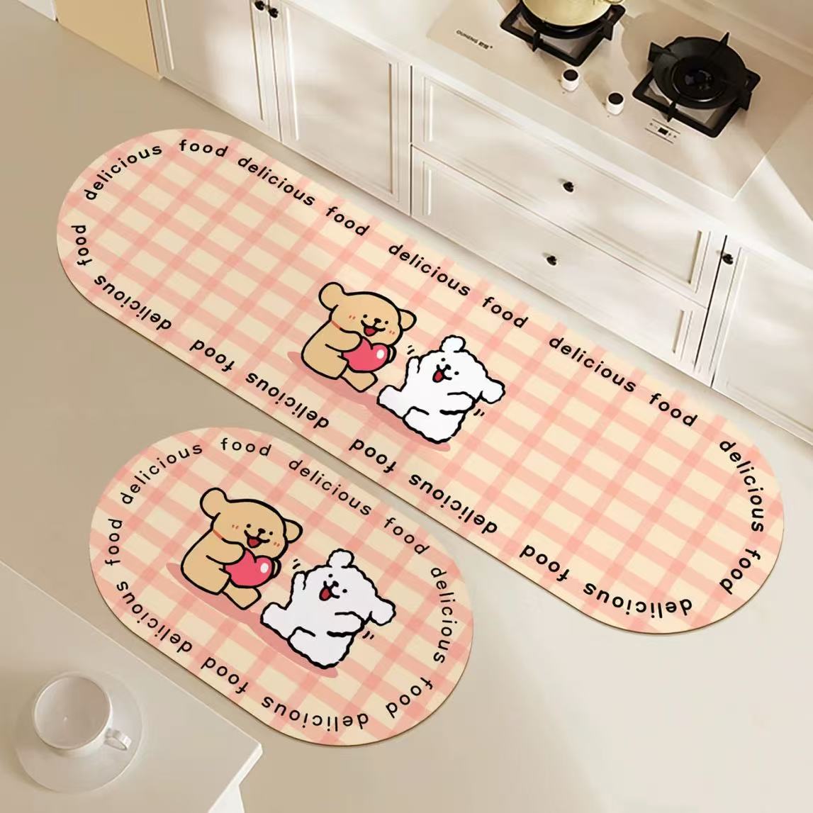 VIKAMA1/2Pms Dopamine Kitchen Anti-Slip Oil-Resistant Floor Mat Bathroom Quick-Drying Blanket Entrance Door Mat Home Decoration 40x60cm
VIKAMA1/2Pms Dopamine Kitchen Anti-Slip Oil-Resistant Floor Mat Bathroom Quick-Drying Blanket Entrance Door Mat Home Decoration 40x60cm