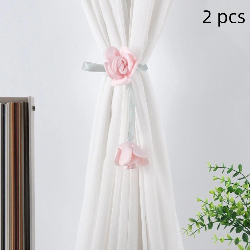 2 PCS Adjustable Tulip Curtain Tieback Elegant Rose Curtains Tie Rope Curtain Straps Decoration Rose Light Pink
2 PCS Adjustable Tulip Curtain Tieback Elegant Rose Curtains Tie Rope Curtain Straps Decoration Rose Light Pink