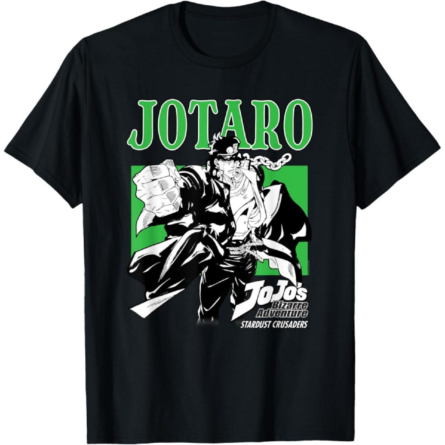Футболка с изображением Джотаро из аниме JoJo s Bizarre Adventure Stardust Crusaders S чёрный
Футболка с изображением Джотаро из аниме JoJo s Bizarre Adventure Stardust Crusaders S чёрный