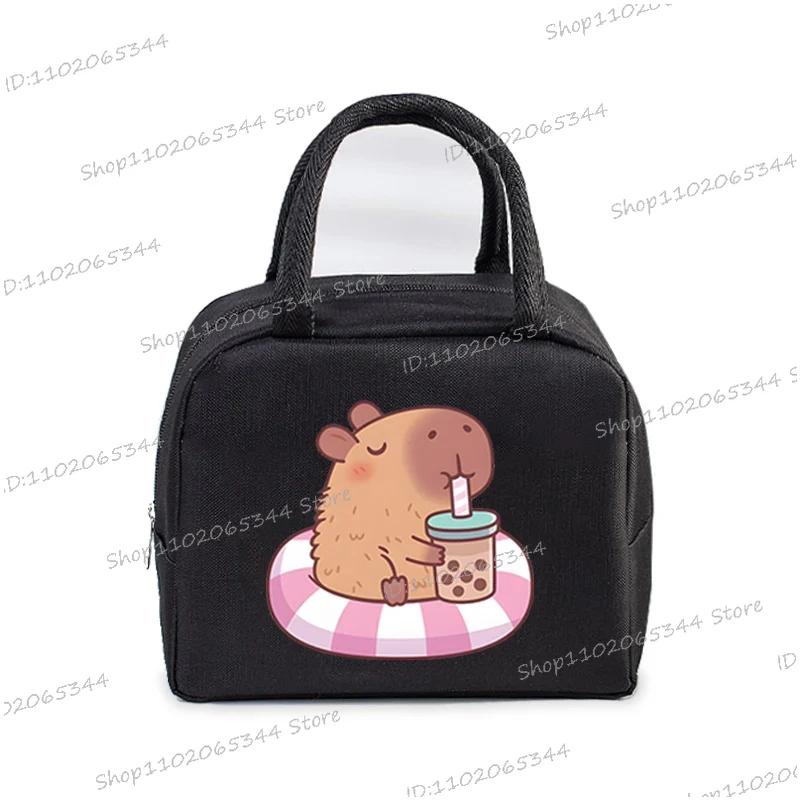 Capybara Bobo Tea Print Insulated Lunch Bags Women Kids Cartoon Thermal Lunch Tote Bags Picnic Food Preservation Lunch Box Bag
Capybara Bobo Tea Print Insulated Lunch Bags Women Kids Cartoon Thermal Lunch Tote Bags Picnic Food Preservation Lunch Box Bag