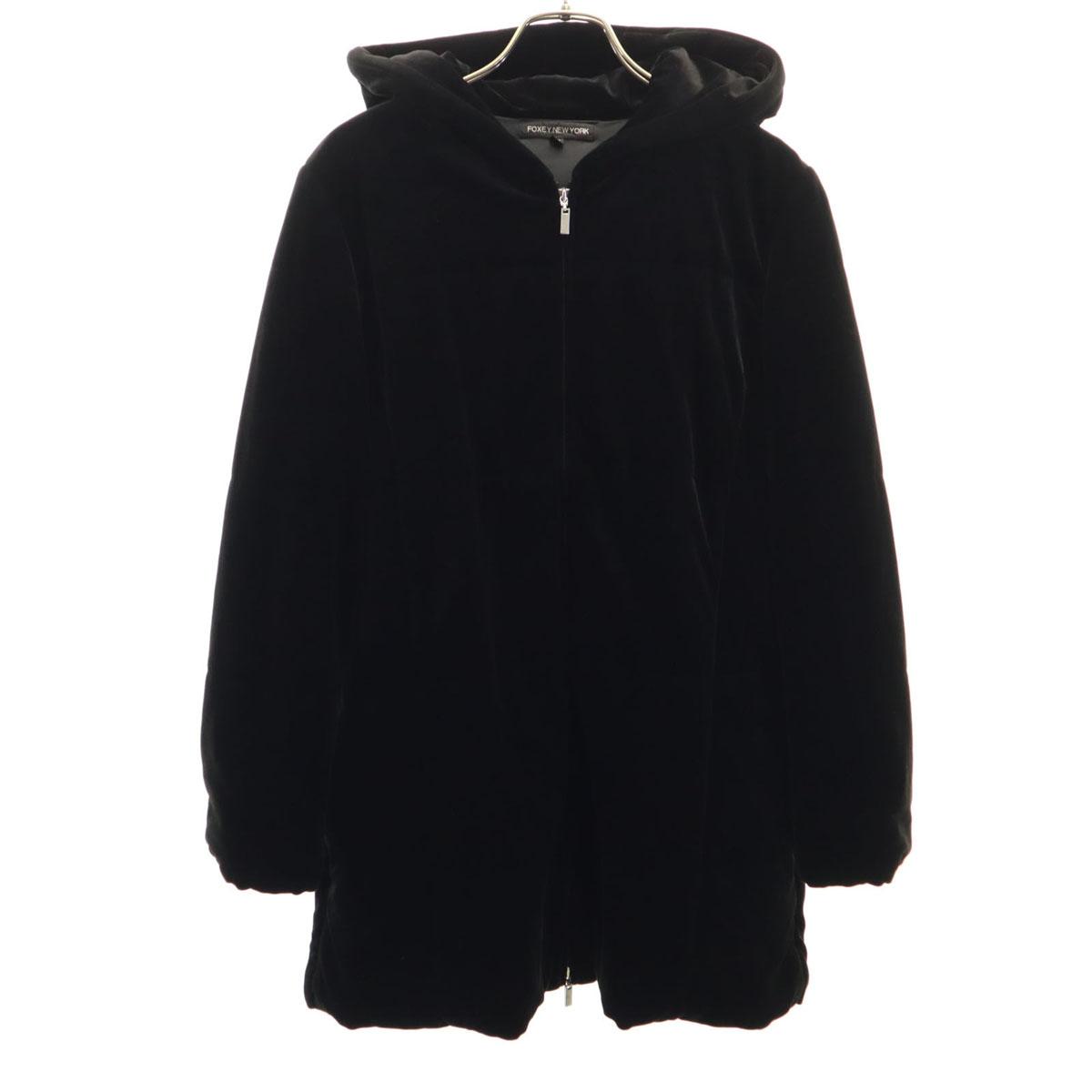 FOXEY NEW YORK made in Japan Long sleeve Velour Long Zip hoodie Women Used
FOXEY NEW YORK made in Japan Long sleeve Velour Long Zip hoodie Women Used