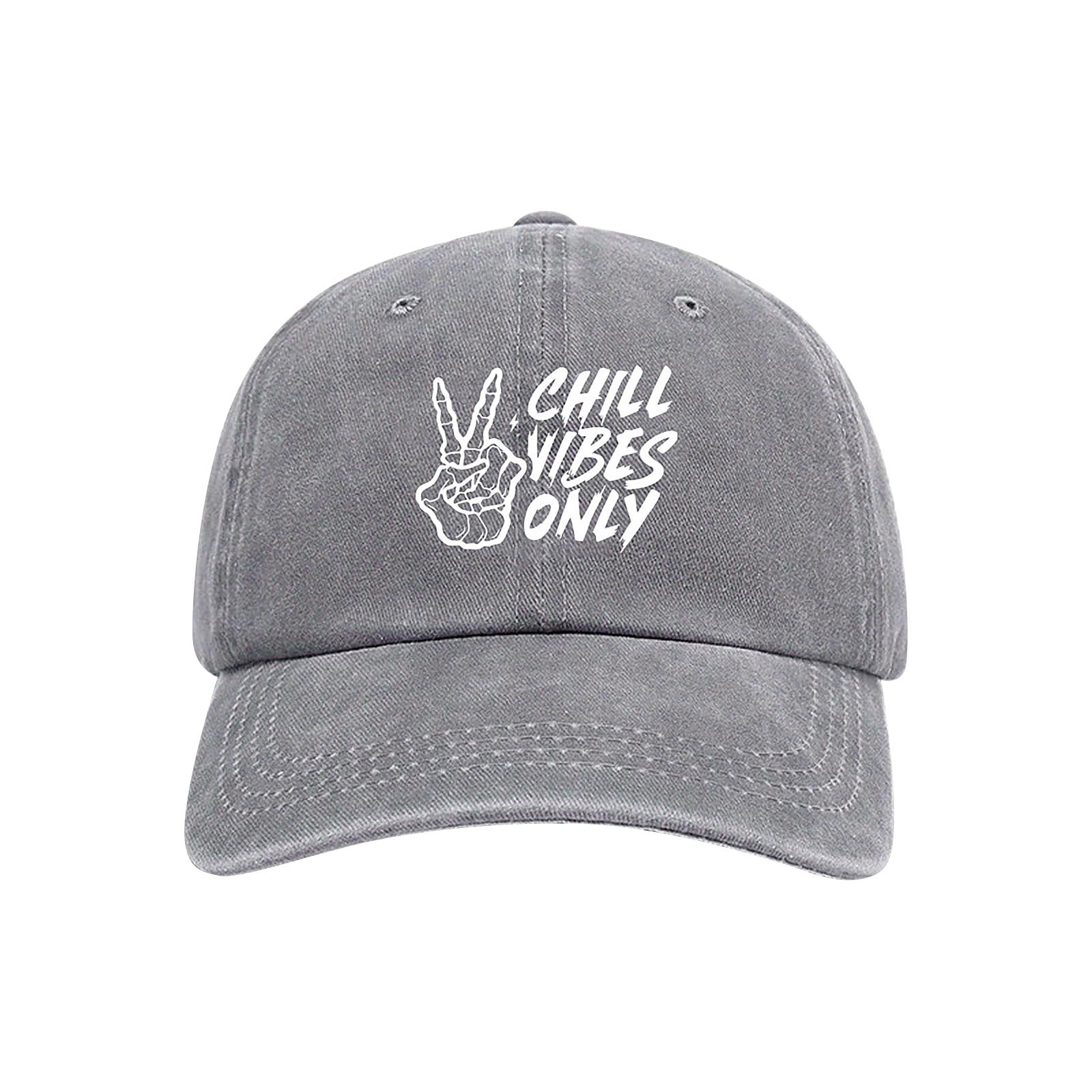 Adjustable Cotton Baseball Cap with Embroidered Chill Vibes Only Lettering and Peace Hand Sign Unisex Casual Hat for Everyday Use One Size
Adjustable Cotton Baseball Cap with Embroidered Chill Vibes Only Lettering and Peace Hand Sign Unisex Casual Hat for Everyday Use One Size