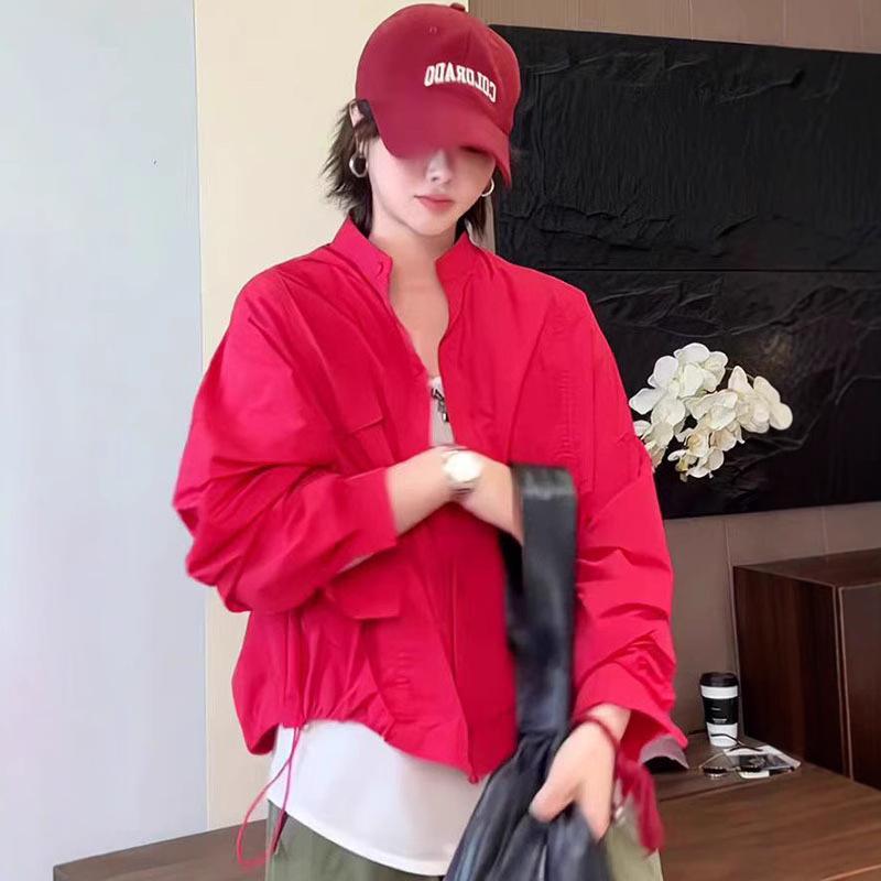 Women s Korean-Style Red Stand-Up Collar Short Sun-Protective Jacket - 2025 Spring/Summer Casual Trend. Medium
Women s Korean-Style Red Stand-Up Collar Short Sun-Protective Jacket - 2025 Spring/Summer Casual Trend. Medium