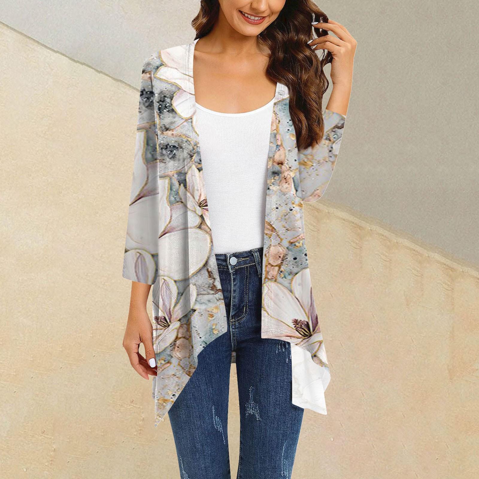 Женский кардиган с цветочным принтом неправильной формы, рукавом 3/4, повседневная накидка с карманами M хаки
Женский кардиган с цветочным принтом неправильной формы, рукавом 3/4, повседневная накидка с карманами M хаки