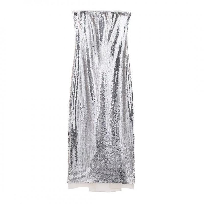 New Elegant Sequin Embellished Strapless Dress for Women – Spring European & American Style XS срібний
New Elegant Sequin Embellished Strapless Dress for Women – Spring European & American Style XS срібний