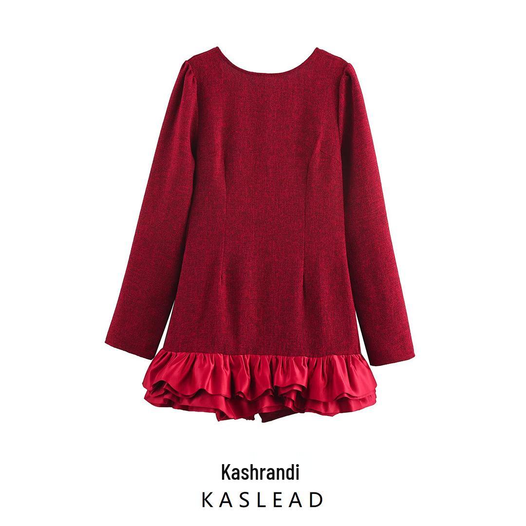 Spring 2025 Women s European/American Style Loose Patchwork Backless Long Sleeve Dress S красный
Spring 2025 Women s European/American Style Loose Patchwork Backless Long Sleeve Dress S красный