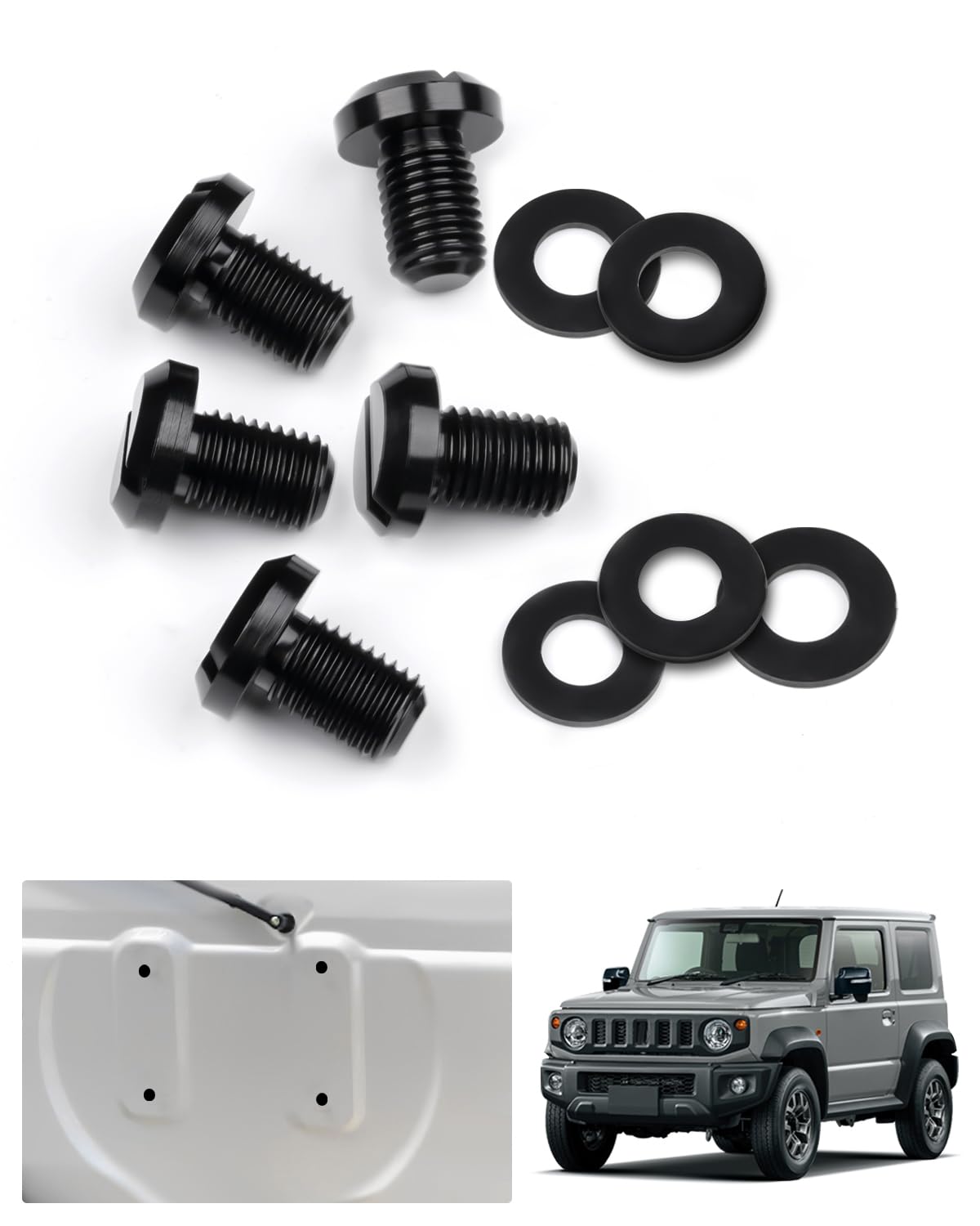Болты Autospec Suzuki Jimny, болты задней двери, колпачки для запасных шин, защита от ржавчины, резиновая шайба в комплекте, косметические аксессуары для болтов (черный)
Болты Autospec Suzuki Jimny, болты задней двери, колпачки для запасных шин, защита от ржавчины, резиновая шайба в комплекте, косметические аксессуары для болтов (черный)