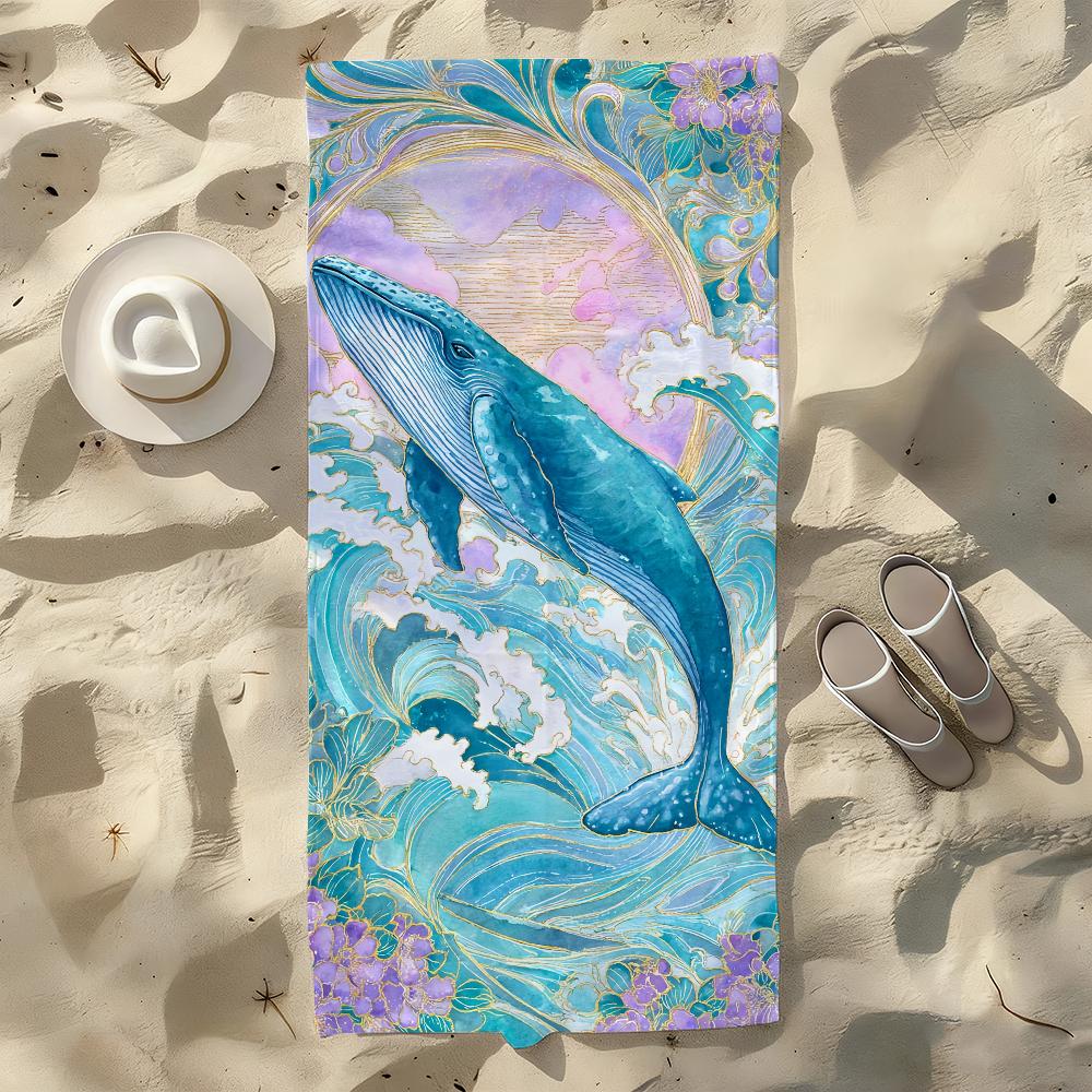 Blue whale Art Towel For Swim Yoga Gym Quick Drying Soft and skin-friendly Beach Towels All-Season W40*H60(CM)
Blue whale Art Towel For Swim Yoga Gym Quick Drying Soft and skin-friendly Beach Towels All-Season W40*H60(CM)