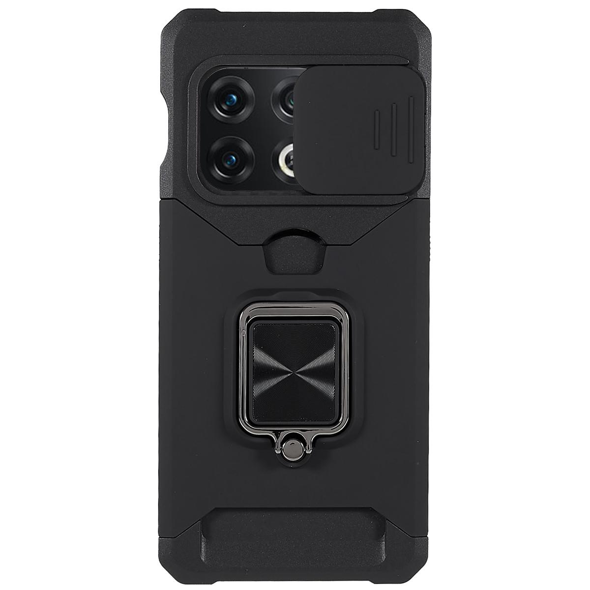For OnePlus 10 Pro Wear-resistant PC+TPU Camera Slider Anti-drop Card Slot+Metal Kickstand Design Case Black
For OnePlus 10 Pro Wear-resistant PC+TPU Camera Slider Anti-drop Card Slot+Metal Kickstand Design Case Black