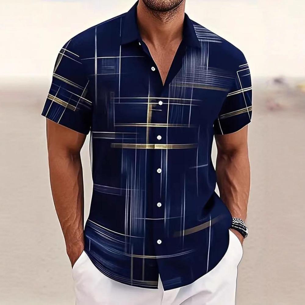 Men s Checkered Button Down Shirt with Casual and Fashionable Printed New Short Sleeved Shirt 3XL темно-синього кольору
Men s Checkered Button Down Shirt with Casual and Fashionable Printed New Short Sleeved Shirt 3XL темно-синього кольору