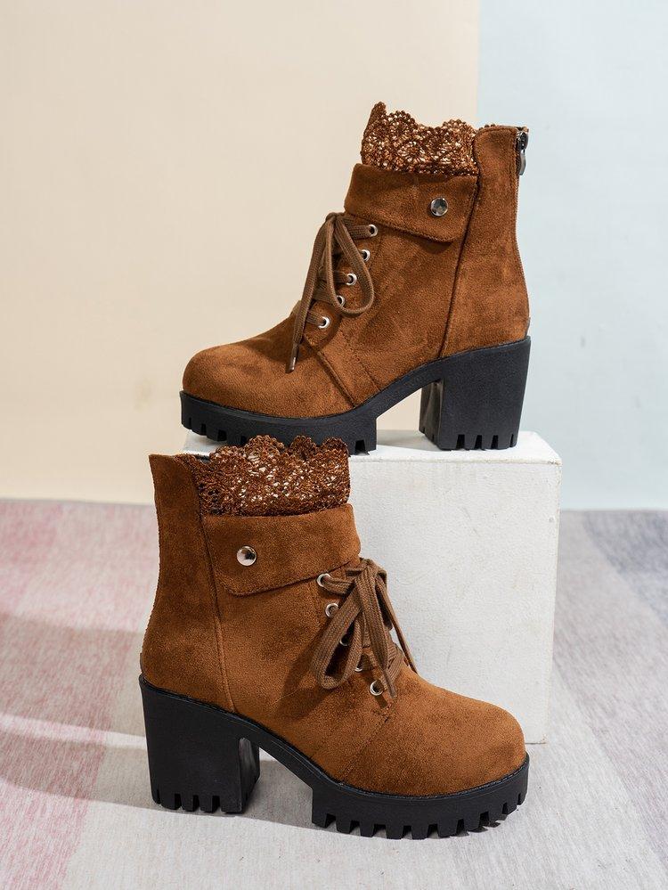 Fall/Winter 22 Plus Size Short Boots Round Head Heel Back Zipper Lace Martin Boots 43 коричневий
Fall/Winter 22 Plus Size Short Boots Round Head Heel Back Zipper Lace Martin Boots 43 коричневий