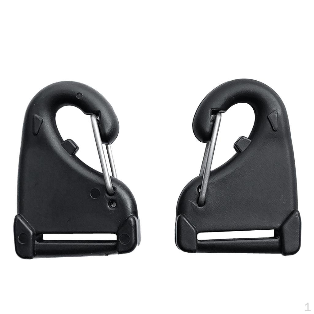 2 Pcs Nylon Carabiner Hook Webbing Buckle Clip Strap Kayak Cord Hooks
2 Pcs Nylon Carabiner Hook Webbing Buckle Clip Strap Kayak Cord Hooks