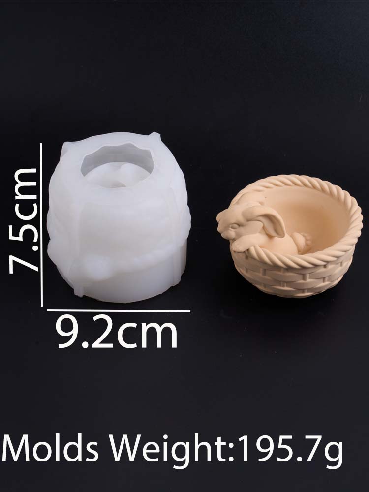 3D Bamboo Basket Rabbit Candle Jar Silicone Mold DIY Easter Bunny Ornaments Craft Making Plaster Resin Storage Box Casting Molds
3D Bamboo Basket Rabbit Candle Jar Silicone Mold DIY Easter Bunny Ornaments Craft Making Plaster Resin Storage Box Casting Molds