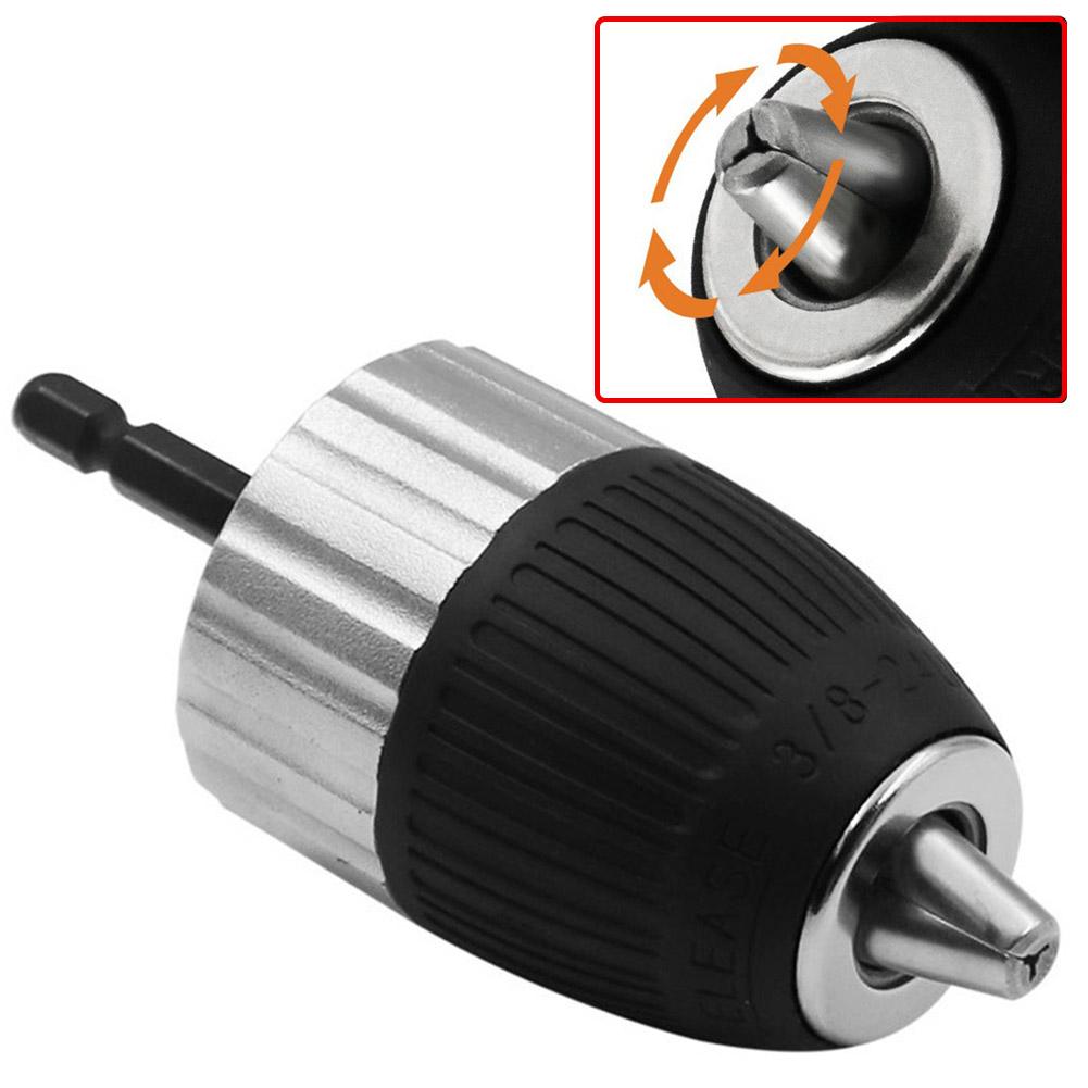 Self-Locking Keyless Drill Chuck 2-13mm With Hex Shank Adapter For Electric Drills 3/8-24UNF 107x43mm China Mainland
Self-Locking Keyless Drill Chuck 2-13mm With Hex Shank Adapter For Electric Drills 3/8-24UNF 107x43mm China Mainland