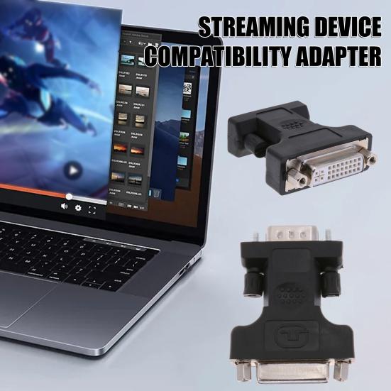 DVI to VGA Adapter 24 Plus 5 Pin DVI Female to 15-Pin VGA Male Cable Adapter DVI Female to VGA Male DVI-I 24 Plus 5 Port Converter чёрный
DVI to VGA Adapter 24 Plus 5 Pin DVI Female to 15-Pin VGA Male Cable Adapter DVI Female to VGA Male DVI-I 24 Plus 5 Port Converter чёрный