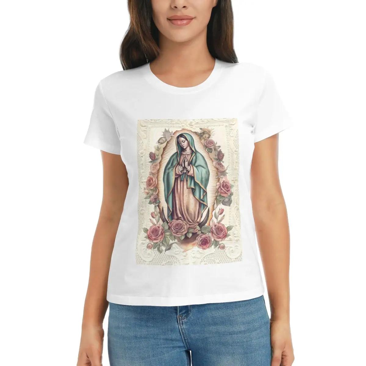 Women TShirt Virgin Mary Of Guadalupe Mexico Catholic Saint Summer Short Sleeve Tees ONeck T Shirts Clothes Tops Streetwear S
Women TShirt Virgin Mary Of Guadalupe Mexico Catholic Saint Summer Short Sleeve Tees ONeck T Shirts Clothes Tops Streetwear S
