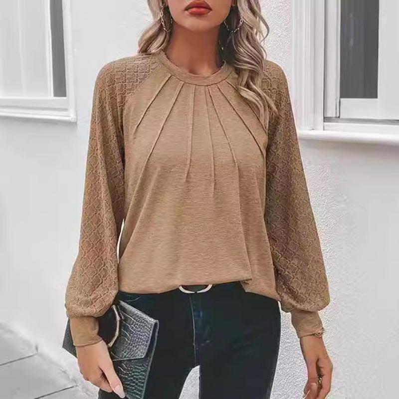 Fashion Elegant Spring Lace Crew Neck Long Sleeve T-Shirt 2025 Loose Casual Simple Solid Color Blouse Plus Size Office Pleated Tops Clothes 3584 XXXL хакі
Fashion Elegant Spring Lace Crew Neck Long Sleeve T-Shirt 2025 Loose Casual Simple Solid Color Blouse Plus Size Office Pleated Tops Clothes 3584 XXXL хакі