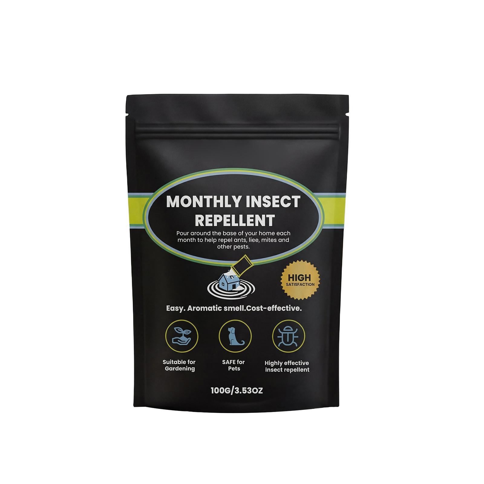 Monthly Insect Repellent Powder for Home Use Easy Application Cost-Effective Formula Suitable for Indoor and Outdoor Use Safe for Pets and Gardening One Size чорний
Monthly Insect Repellent Powder for Home Use Easy Application Cost-Effective Formula Suitable for Indoor and Outdoor Use Safe for Pets and Gardening One Size чорний