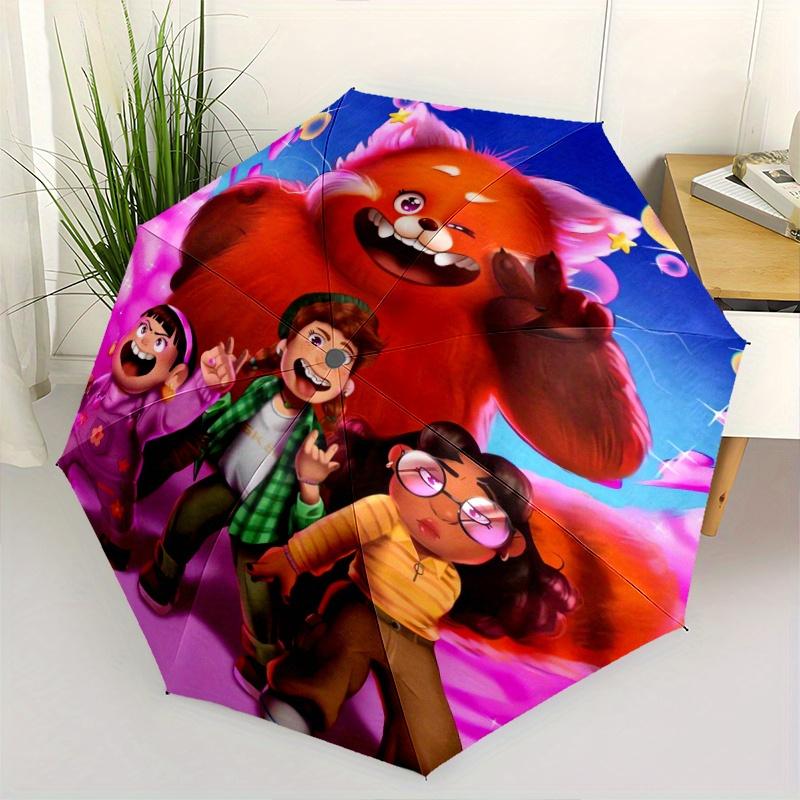 Disney Turning Red Happy Red Panda and Friends Cartoon Umbrella, Portable 3-Fold Compact Umbrella, Suitable for Camping, Hiking and Travel,
Disney Turning Red Happy Red Panda and Friends Cartoon Umbrella, Portable 3-Fold Compact Umbrella, Suitable for Camping, Hiking and Travel,