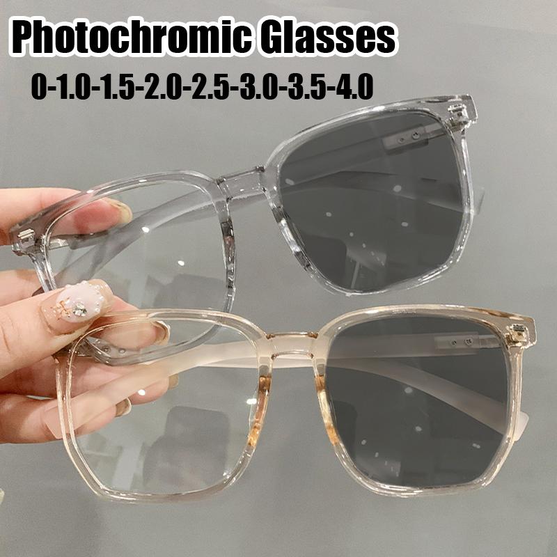 Intelligent Outdoor Color Changing Minus Sun Glasses Unisex Anti Blue Light Oversized Square Photochromic Near Sight Eyewear
Intelligent Outdoor Color Changing Minus Sun Glasses Unisex Anti Blue Light Oversized Square Photochromic Near Sight Eyewear