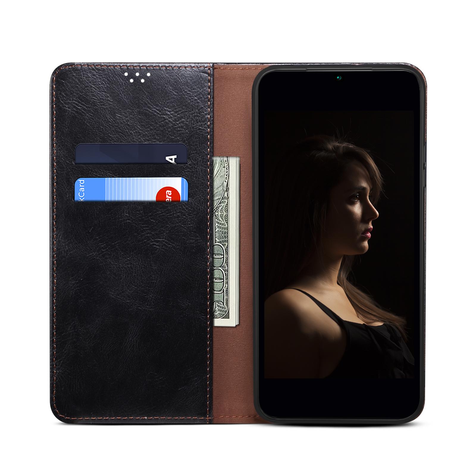For Samsung Galaxy A16 5G/A16 4G Case Crazy Horse Texture Waxy Leather Wallet Stand Cover Black
For Samsung Galaxy A16 5G/A16 4G Case Crazy Horse Texture Waxy Leather Wallet Stand Cover Black