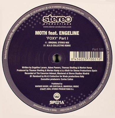 12inch Record MOTH, ENGELINA - Foxy (Part 1) SP021A Stereo Producti 2004 Spain Dance & Electronica Used
12inch Record MOTH, ENGELINA - Foxy (Part 1) SP021A Stereo Producti 2004 Spain Dance & Electronica Used