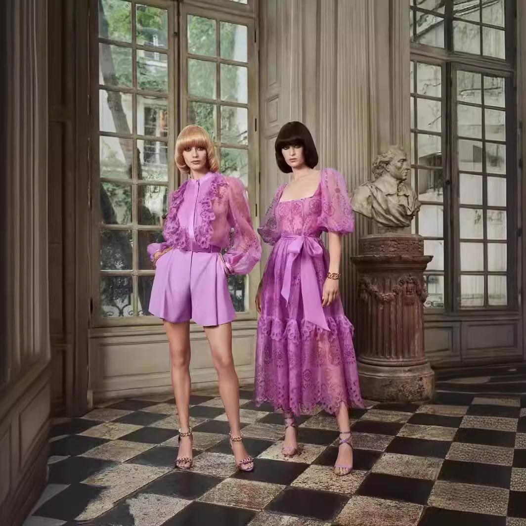 2024 Spring Ruffled Patchwork Lantern Sleeve Top & Waist Shorts Set with Stand-Up Collar Small фіолетовий
2024 Spring Ruffled Patchwork Lantern Sleeve Top & Waist Shorts Set with Stand-Up Collar Small фіолетовий