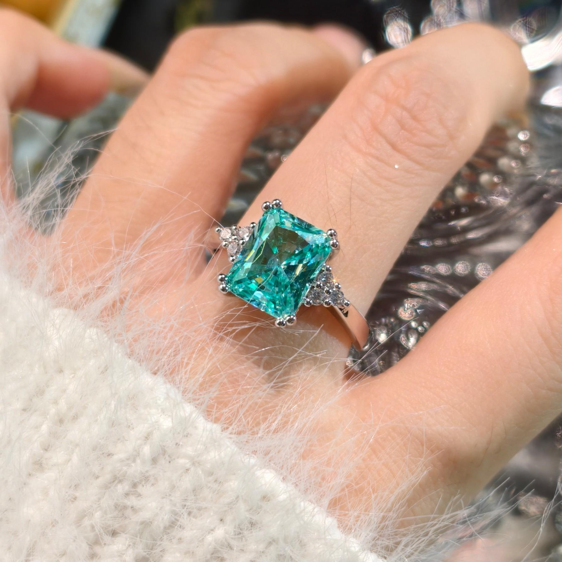 2026 Rectangular Crushed Ice Zircon Marriage Proposal Open Ring Female, Fashion Temperament Simple Wedding Ring Ring Resizable
2026 Rectangular Crushed Ice Zircon Marriage Proposal Open Ring Female, Fashion Temperament Simple Wedding Ring Ring Resizable