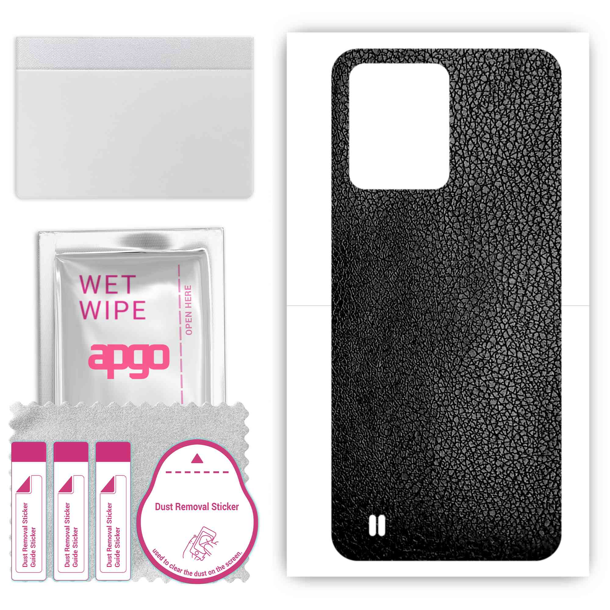apgo Protective Skin Sticker for the back compatible with Realme C31, Wrap Film, Foil, Vinyl - Pattern Black Leather
apgo Protective Skin Sticker for the back compatible with Realme C31, Wrap Film, Foil, Vinyl - Pattern Black Leather