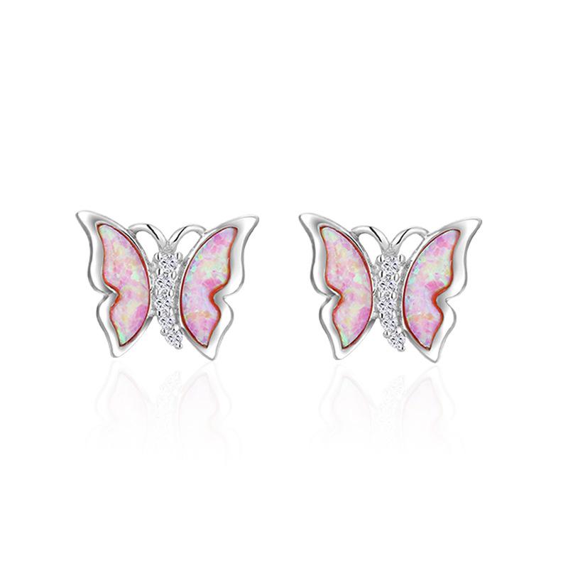 Japan and Korea s925 silver powder opal butterfly earrings, high-end temperament, versatile, small and new stud earrings for women 925 silver
Japan and Korea s925 silver powder opal butterfly earrings, high-end temperament, versatile, small and new stud earrings for women 925 silver