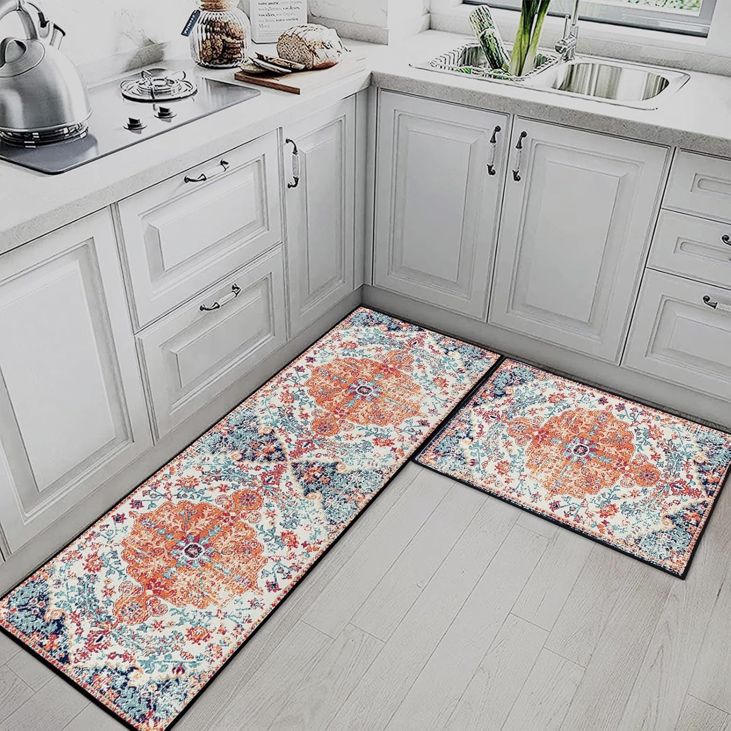 VIKAMA 1/2PCS Bohemian Crystal Velvet Carpet Retro Geometric Strip Non-Slip Kitchen Floor Mat for Home Decor Balcony Porch 1PC 40X60CM
VIKAMA 1/2PCS Bohemian Crystal Velvet Carpet Retro Geometric Strip Non-Slip Kitchen Floor Mat for Home Decor Balcony Porch 1PC 40X60CM