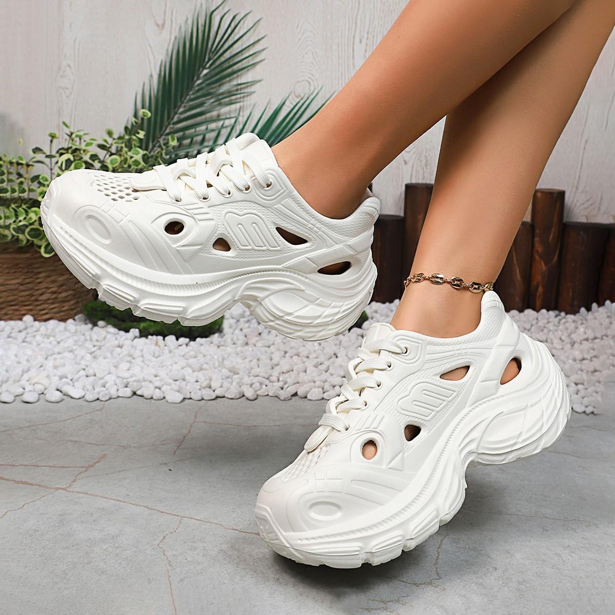 Thick-soled hole shoes women s outer wear lace-up sports running retro dad shoes wading outdoor cool slippers women 36
Thick-soled hole shoes women s outer wear lace-up sports running retro dad shoes wading outdoor cool slippers women 36
