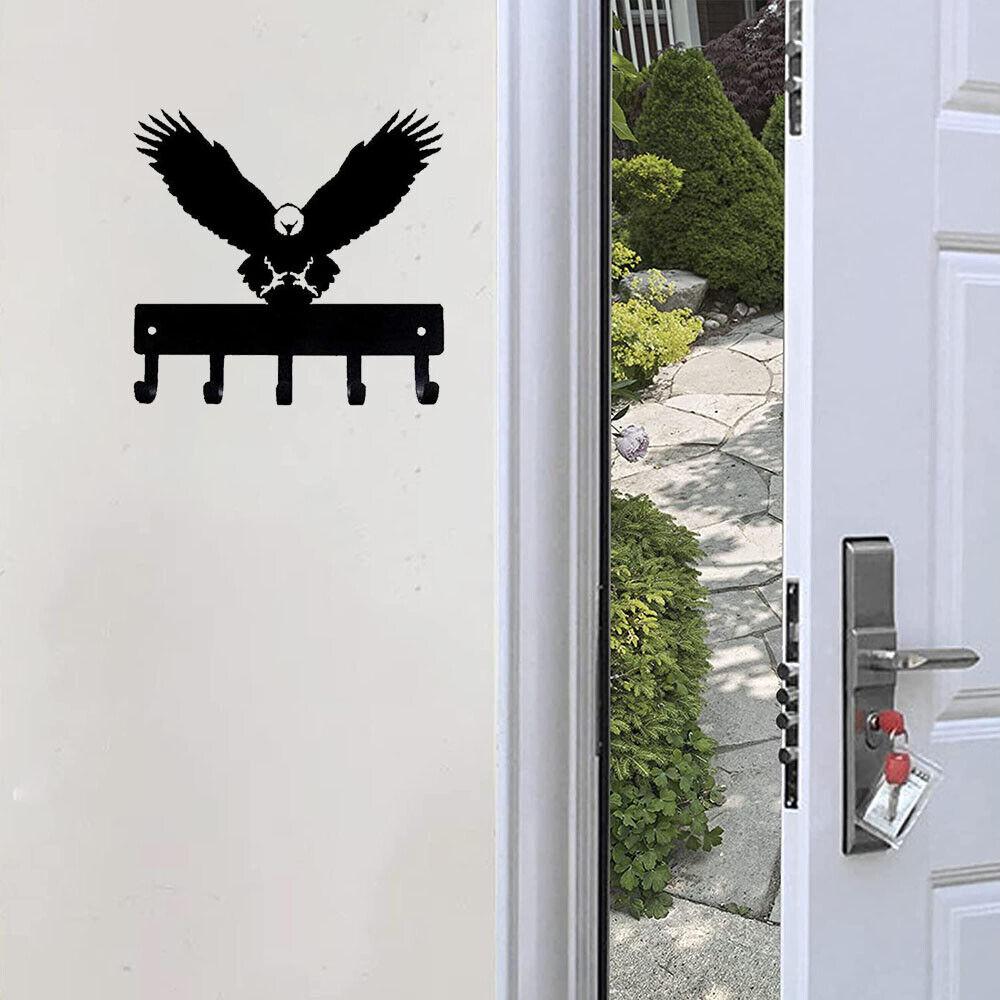 Eagle Bird Key Rack Rack вешалка - 6 дюймов в ширину / 9 дюймов в ширину металлическое настенное искусство
Eagle Bird Key Rack Rack вешалка - 6 дюймов в ширину / 9 дюймов в ширину металлическое настенное искусство