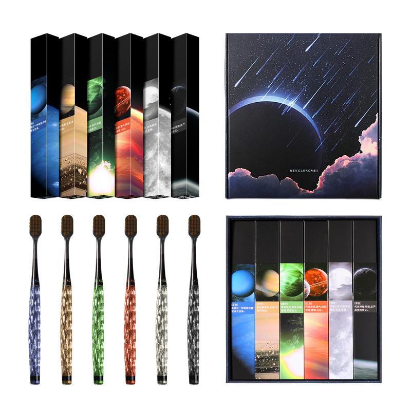 Soft hair toothbrush gift box, high-grade family set, trendy brush head, adult fine silk luxury couple handle, separate home use
Soft hair toothbrush gift box, high-grade family set, trendy brush head, adult fine silk luxury couple handle, separate home use