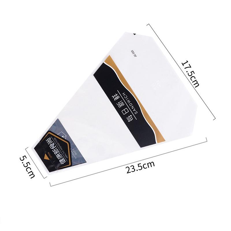 100 штук оберток для сэндвичей, специальные одноразовые, легко рвущиеся, прозрачные, треугольные, для упаковки тортов чёрный
100 штук оберток для сэндвичей, специальные одноразовые, легко рвущиеся, прозрачные, треугольные, для упаковки тортов чёрный