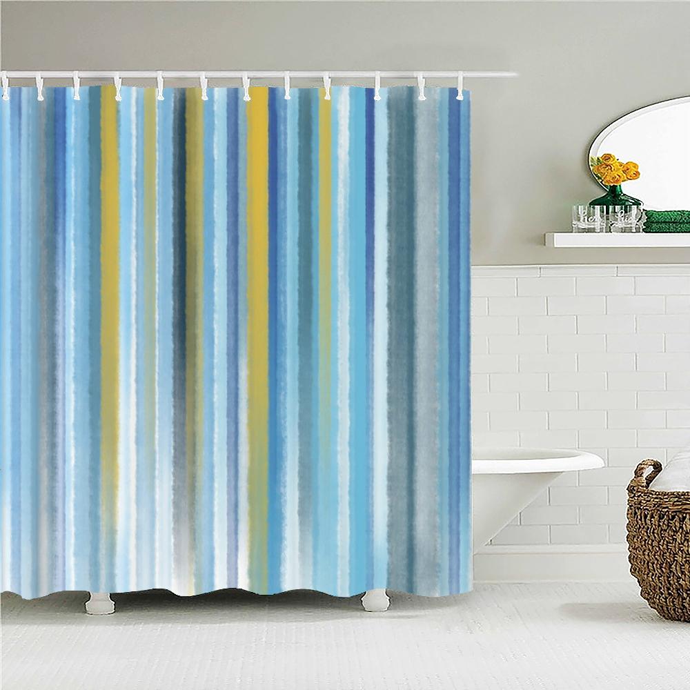 Colorful Stripes Bath Curtain Waterproof Fabric Shower Curtains Geometric Patterns Bathtub Screen For Bathroom Home Decor W60H190(CM)-1 Pcs
Colorful Stripes Bath Curtain Waterproof Fabric Shower Curtains Geometric Patterns Bathtub Screen For Bathroom Home Decor W60H190(CM)-1 Pcs