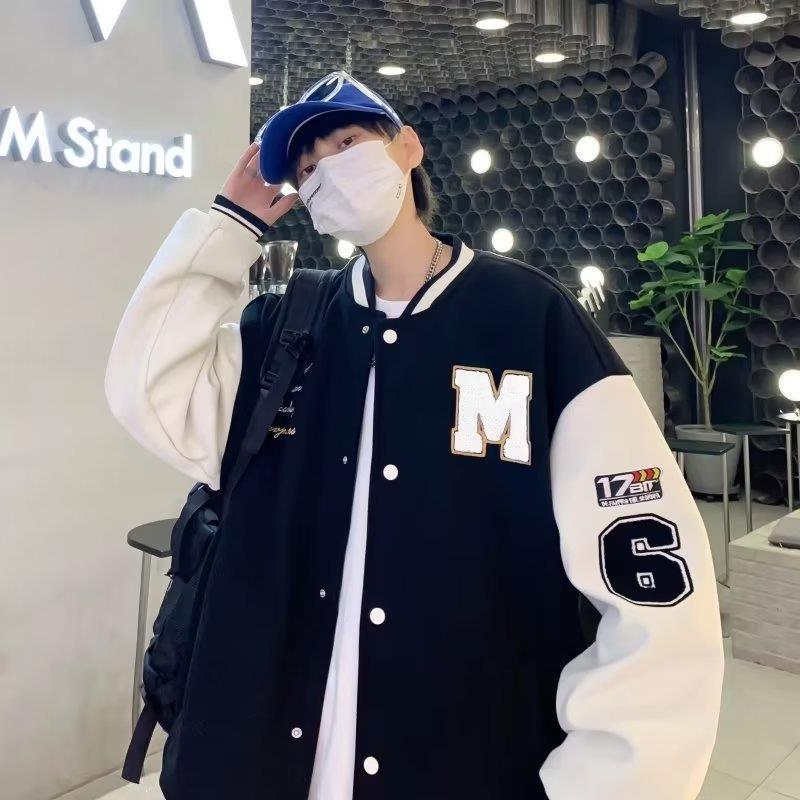 Trendy College-Style Baseball Jacket: Spring/Autumn, Hip-Hop Hong Kong Style, Contrast Colors, Versatile Couples Fashion Large білий
Trendy College-Style Baseball Jacket: Spring/Autumn, Hip-Hop Hong Kong Style, Contrast Colors, Versatile Couples Fashion Large білий