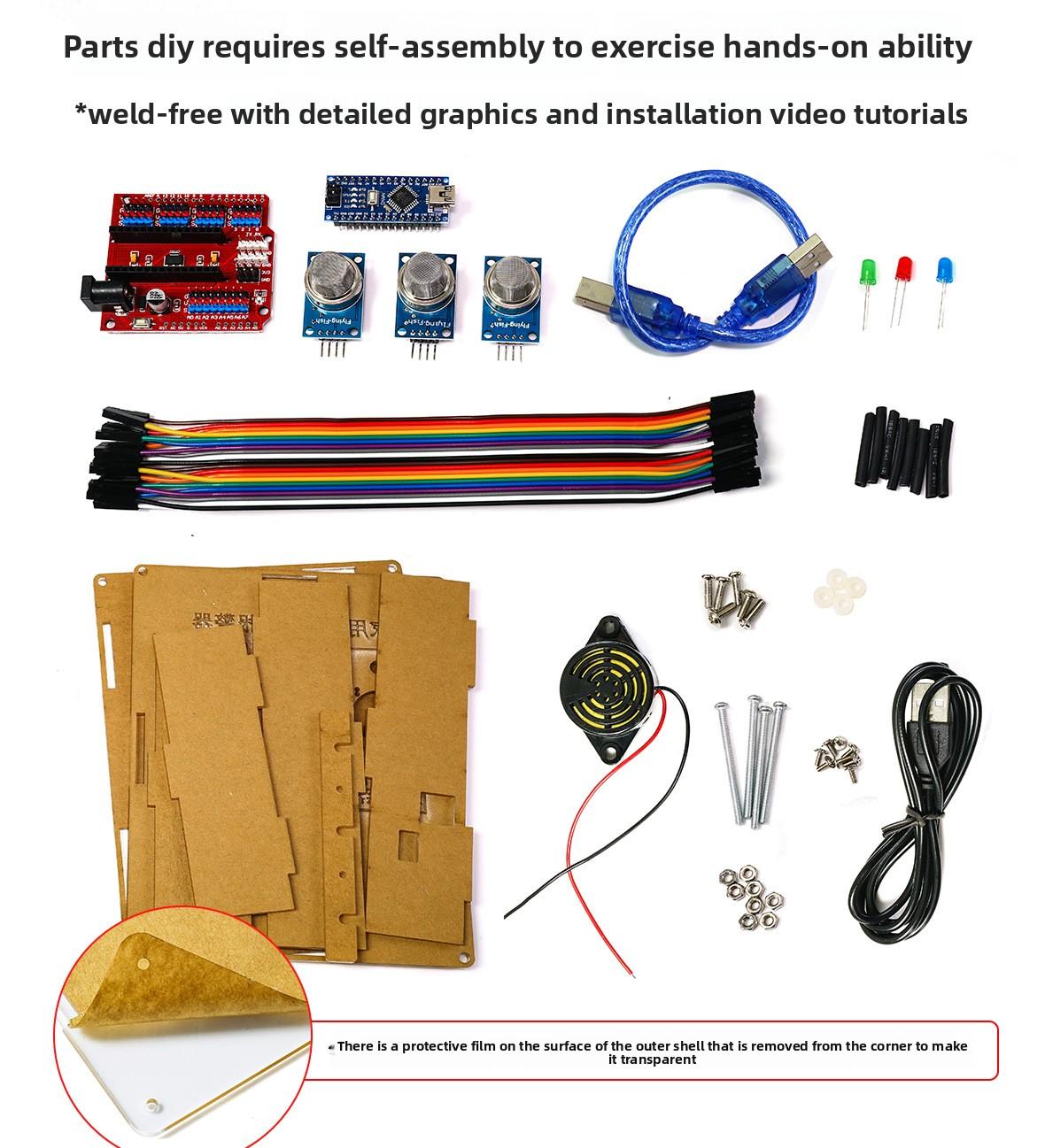 Gas Leak Detection Sensor Module Combustible Gas Monitor DIY Electronic Kit Development Board
Gas Leak Detection Sensor Module Combustible Gas Monitor DIY Electronic Kit Development Board